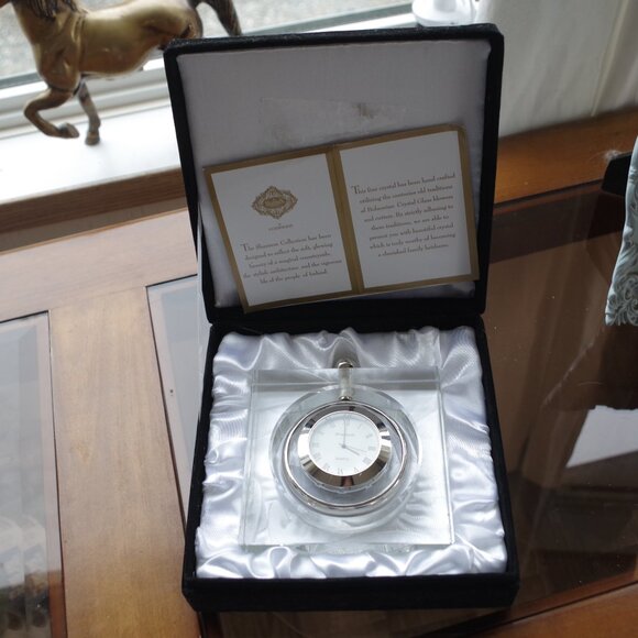 Shannon Crystal Table Clock - Picture 4 of 10